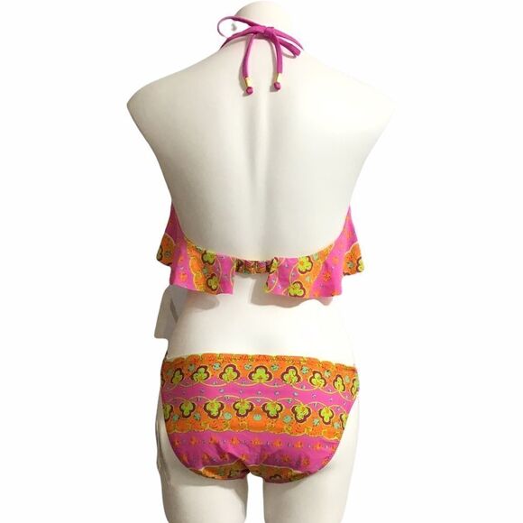 Trina Turk 2 Piece Bikini Swim Suit Size 12 - Picture 3 of 13